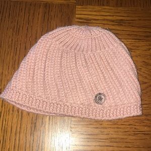 Blush pink knit hat